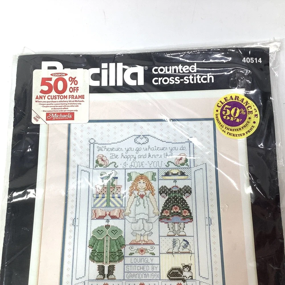 Bucilla The Doll's Cupboard Counted Cross Stitch Kit‎ 40514 11